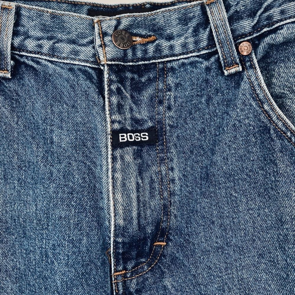 BOSS by I.G Design Men's Baggy Blue Jeans 14/172/34